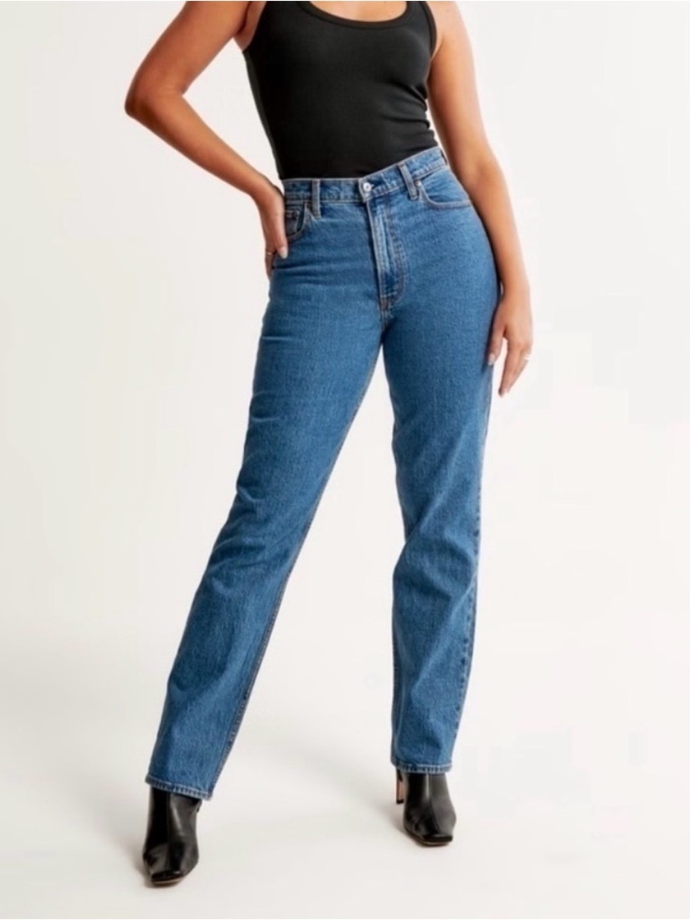 Abercrombie & Fitch The ‘90s Straight Ultra High Rise Size 30 10 Reg